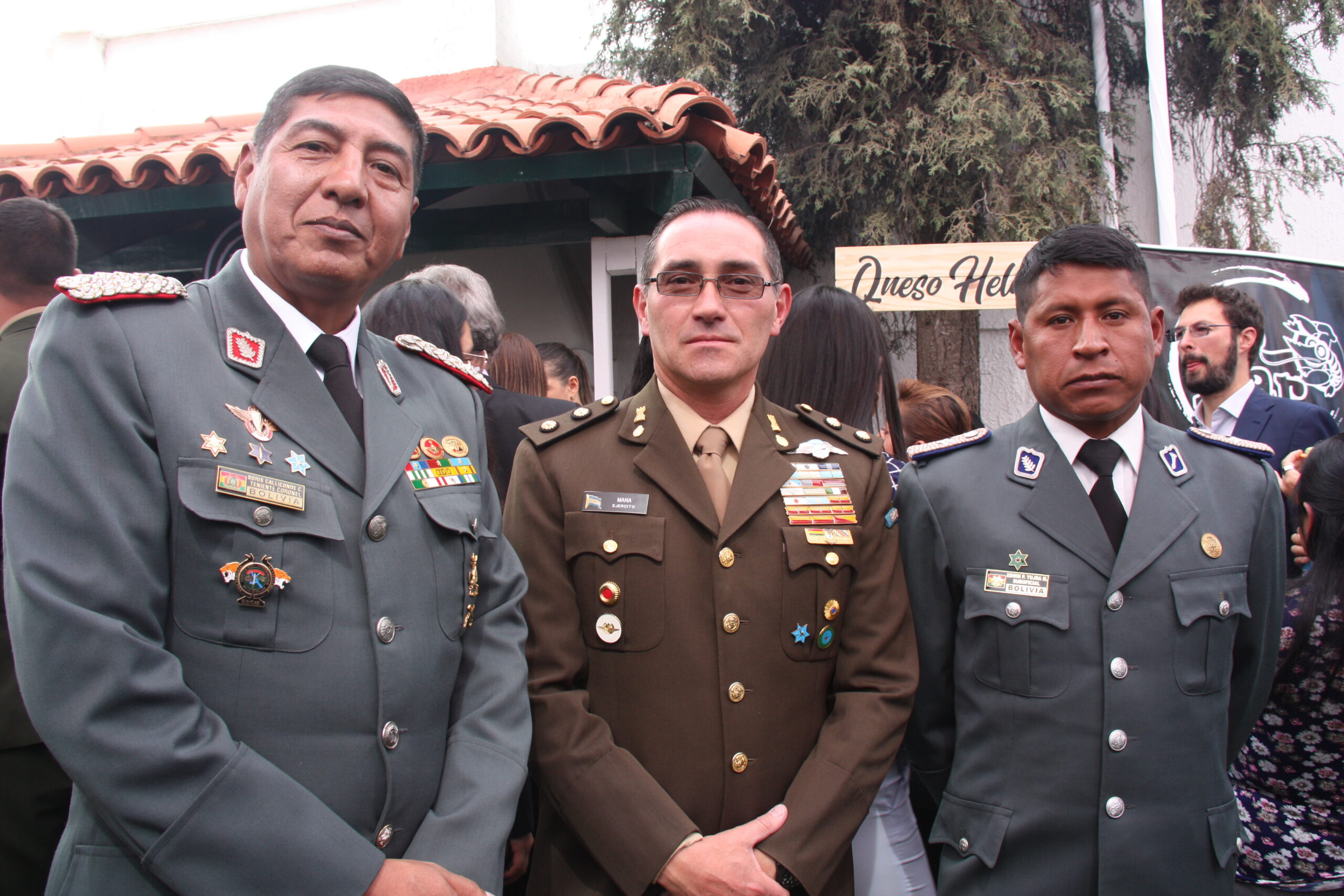 boris calliconde, marcelo mana y edwin pedro yujra.