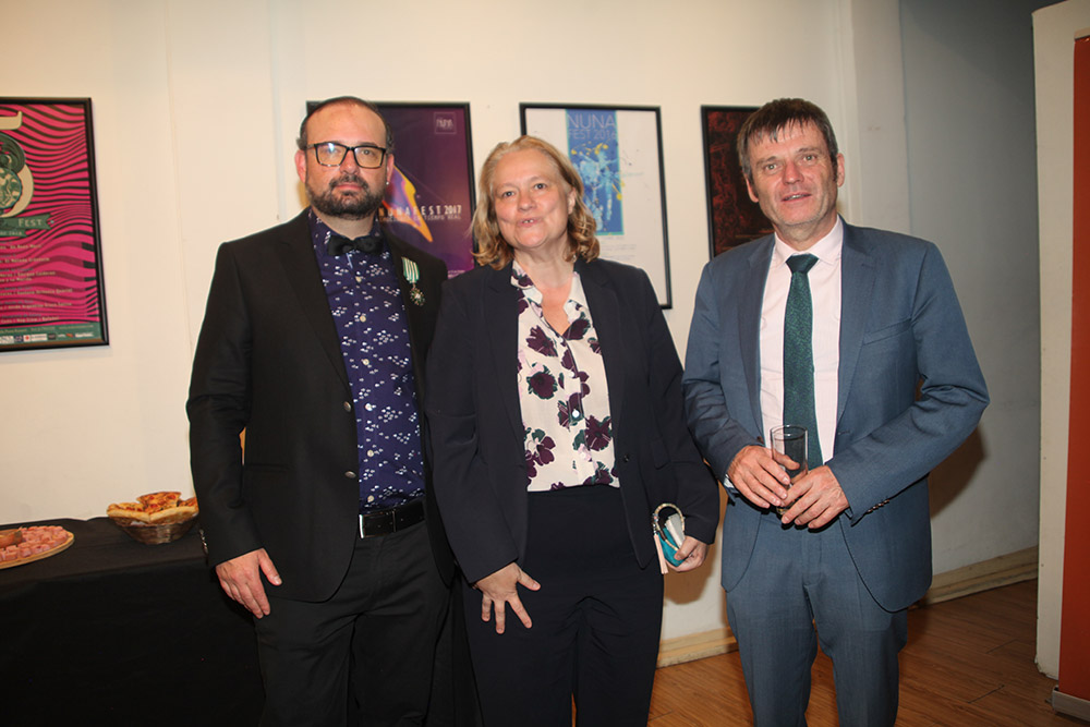 LUIS DANIEL ITURRALDE, HÉLÈNE ROOS Y CHRISTIAN TISON.